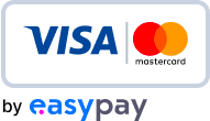 Pagamentos seguros por easypay, Visa e Mastercard